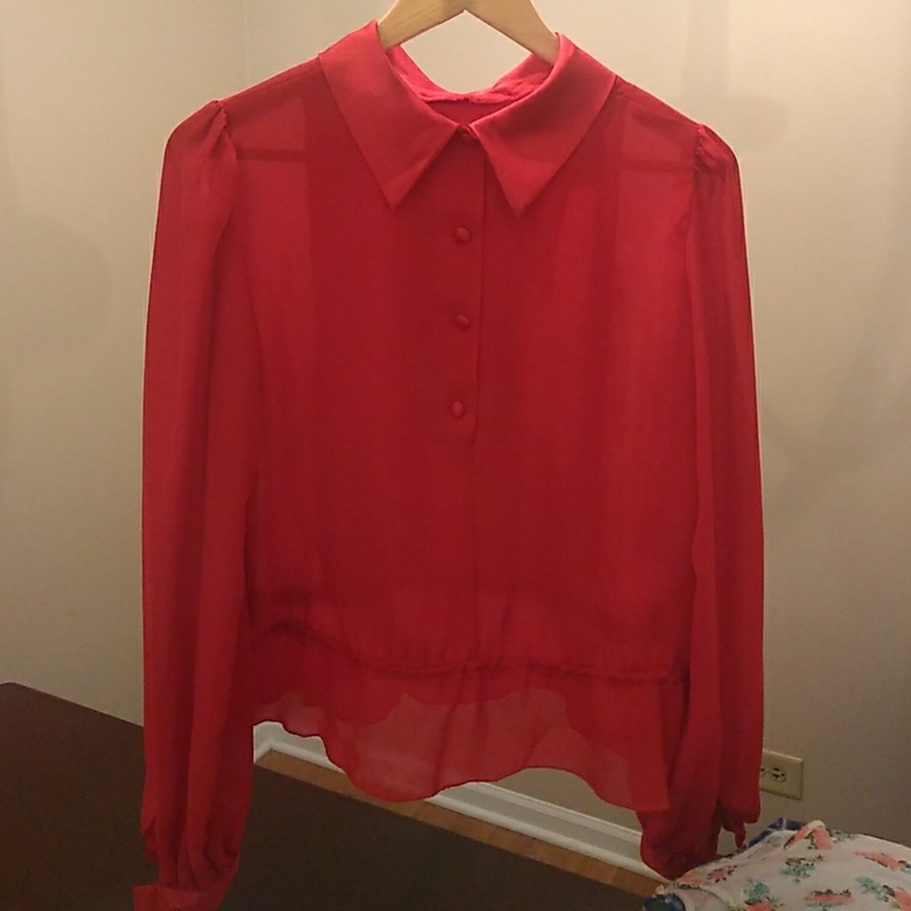 Red vintage top